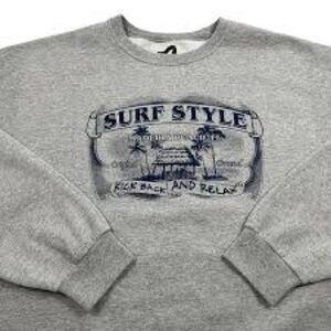 Surf Style Madeira Beach, 🏖️ Florida Men's Crewneck Sweater - Gray